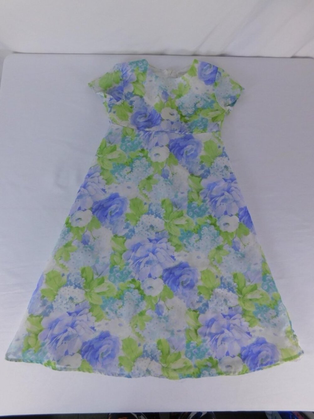 Hartstrings Dress Girls 4 Multicolor Floral Chiffon Belted A-Line Party Wedding